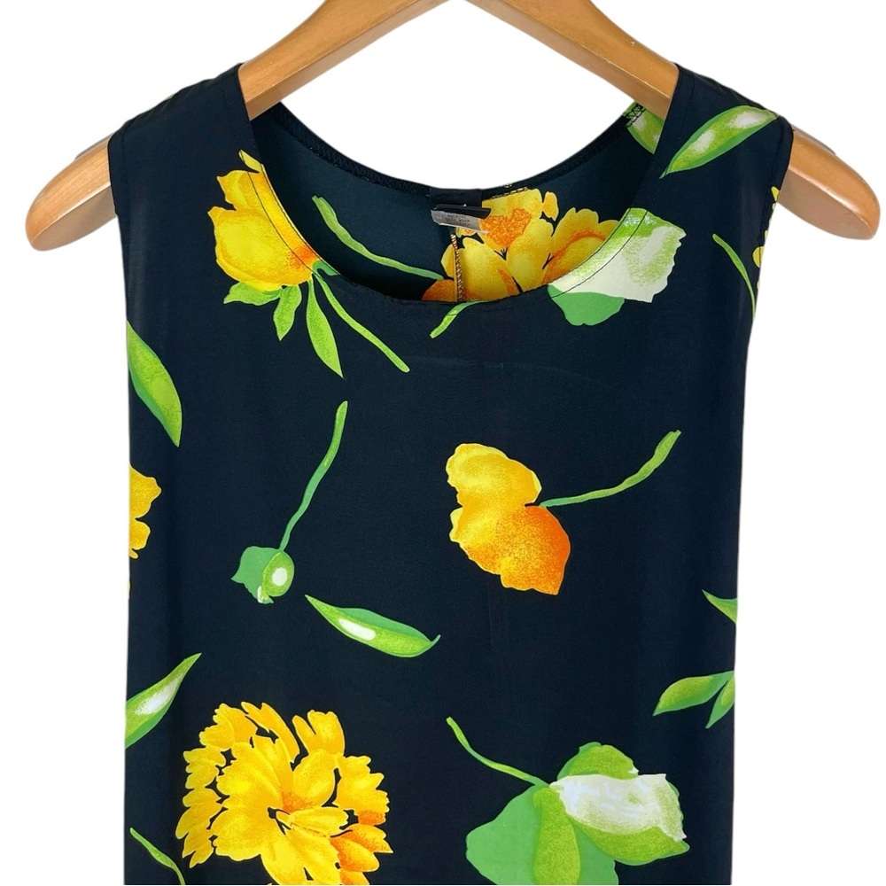 Vintage Y2K Daily Wear Women’s Size Small Yellow Floral Cottagecore Grunge Dress - Picture 2 of 11